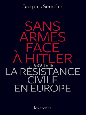cover image of Sans armes face à Hitler